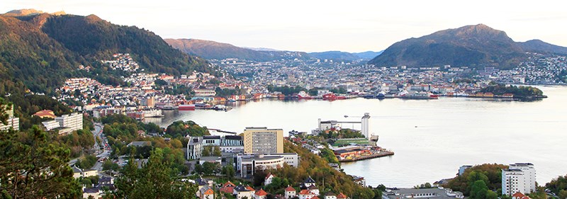 NHH and Bergen seen from the north. Photo: Hallvard Lyssand, NHH