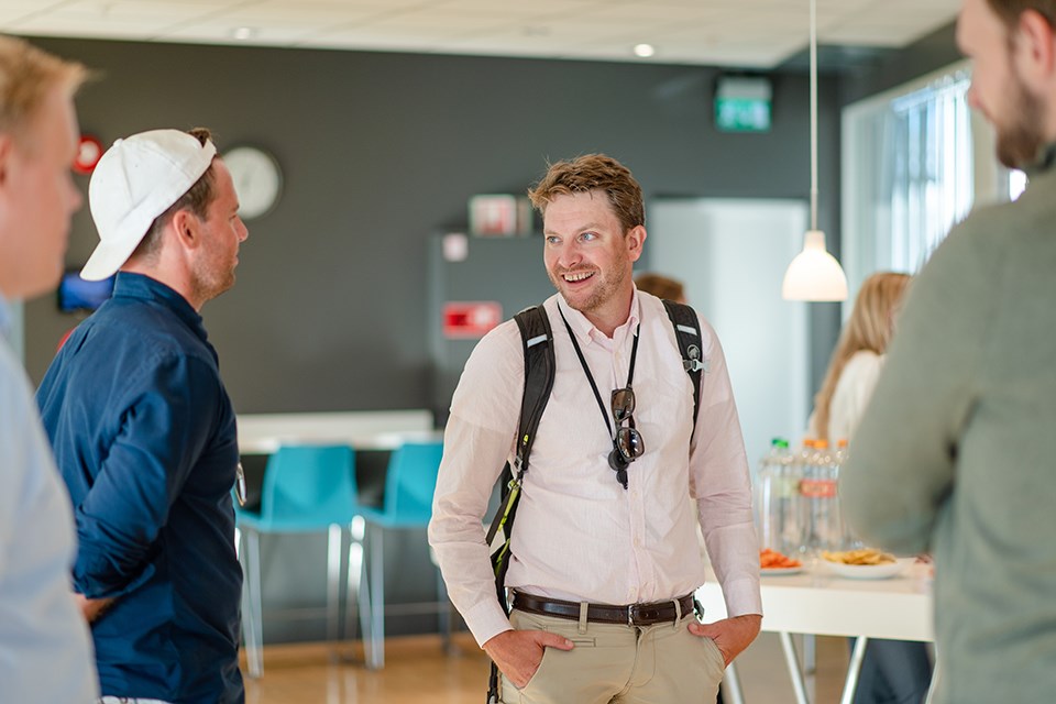 Marius Borthen i Blueberry Capital og Lars Nederberg i OBOS.