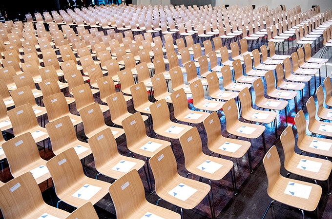 Om lag 480 nye bachelorstudentar byrjar på NHH denne hausten. Foto: Helge Skodvin.
