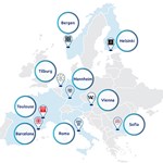 Map photo of ENGAGE.EU members. Photo: ENGAGE.EU