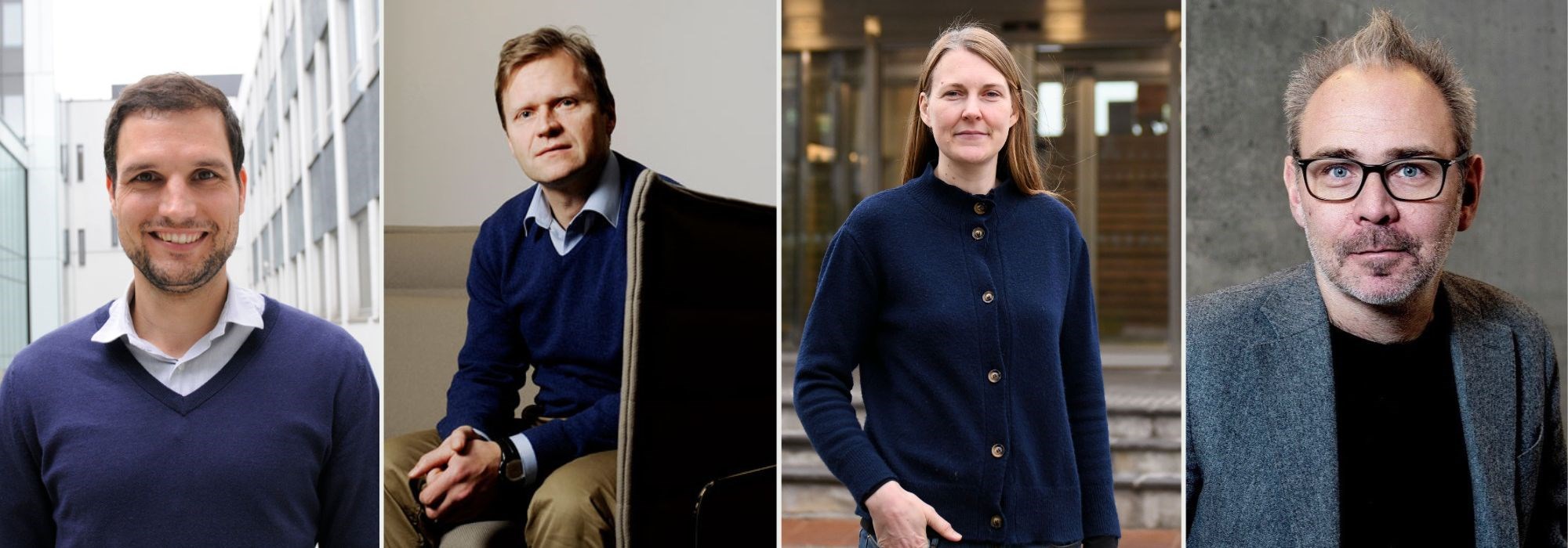Portraits of Steffen, Kurt, Katrine and Helge