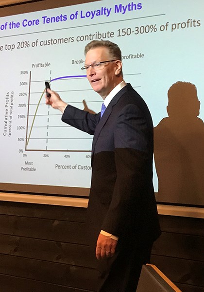 Professor Tim Keiningham from St. Johns University is  an expert on the subject of customer satisfaction and profitability.