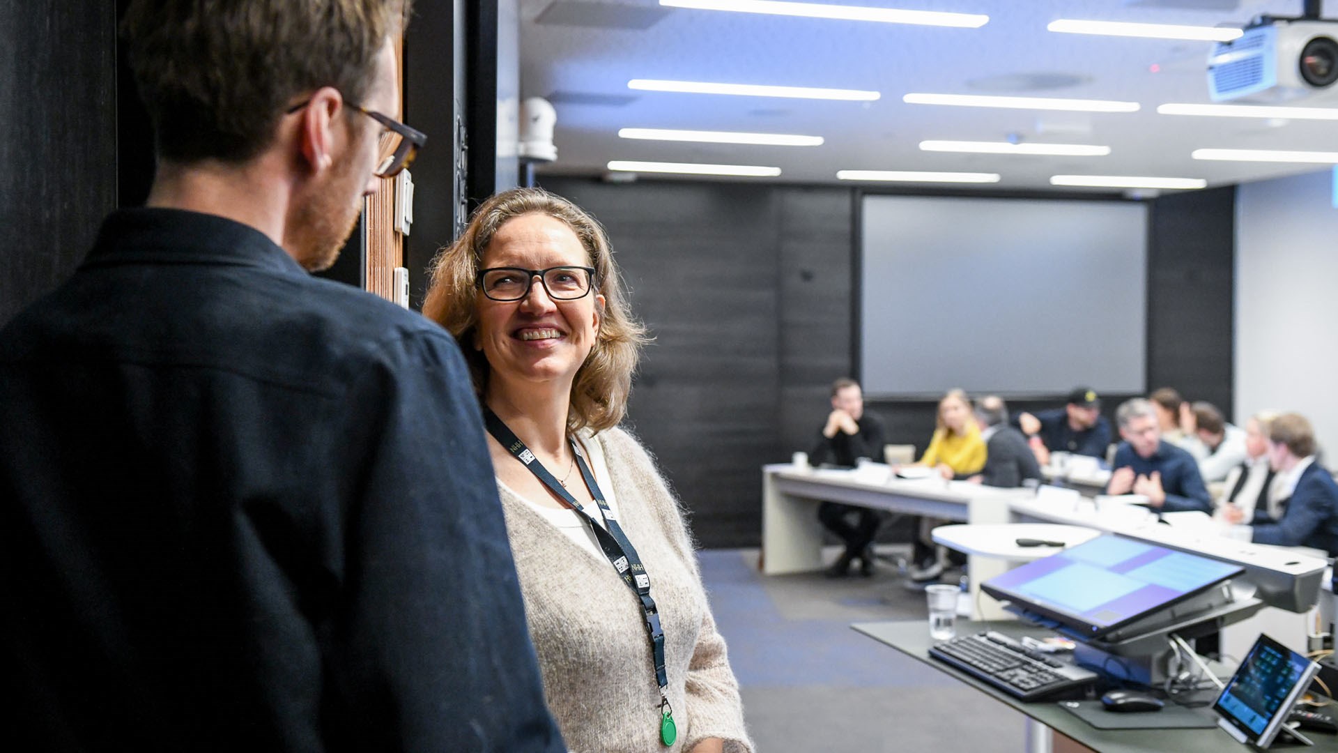 Anita Meidell og Eirik Sjåholm Knudsen. Foto: Ingunn Gjærde / NHH