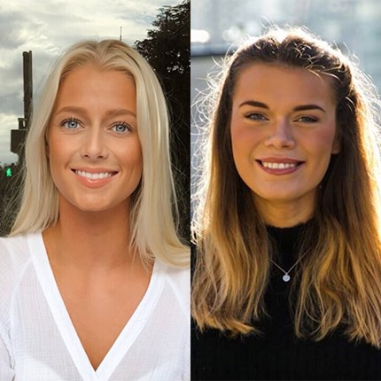 Andrea Blikås Sæle og Karoline Myrstøl Blomgren. Private foto