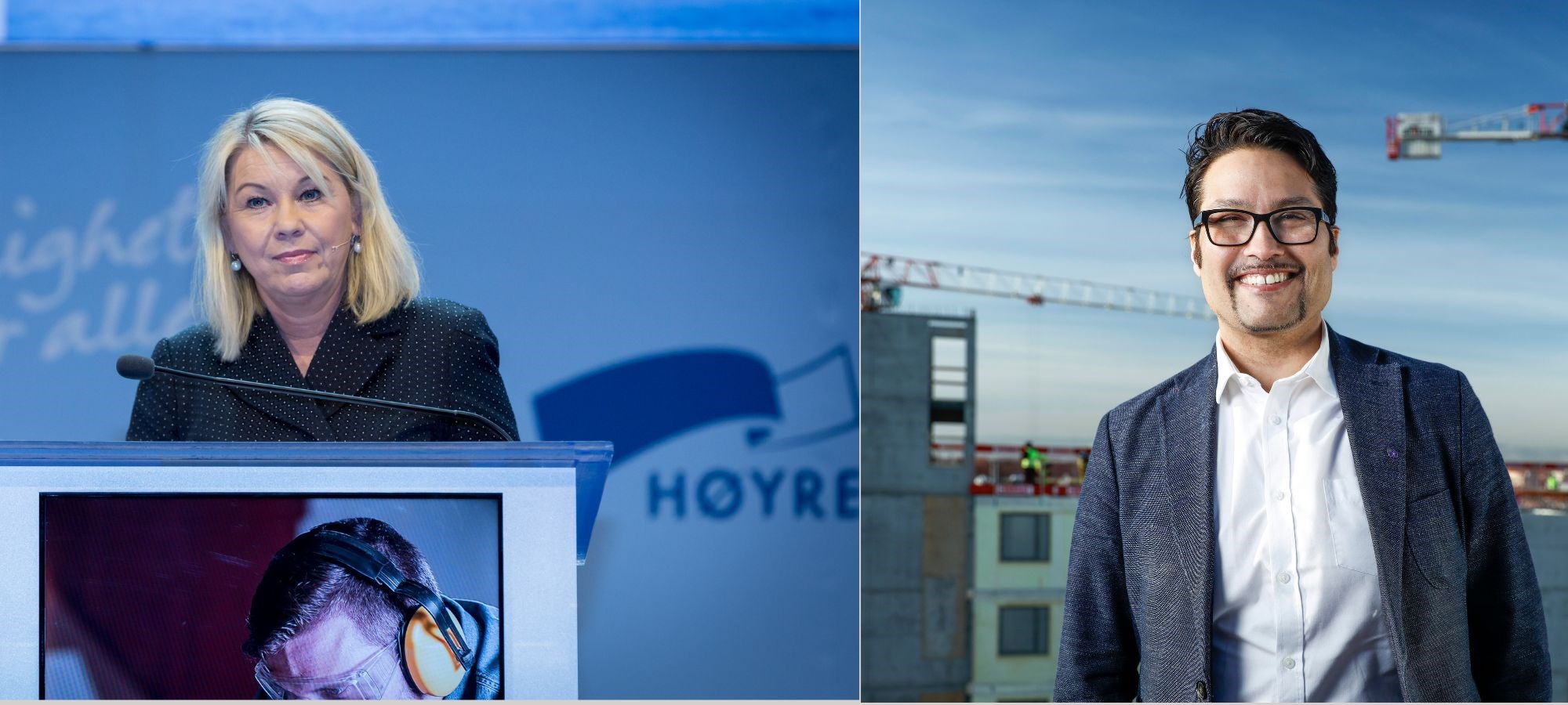 Kunnskapsdepartementet har oppnevnt Monica Mæland og Daniel Kjørberg Siraj til medlemmer av NHHs styre. Foto: Hans Kristian Thorbjørnsen / OBOS