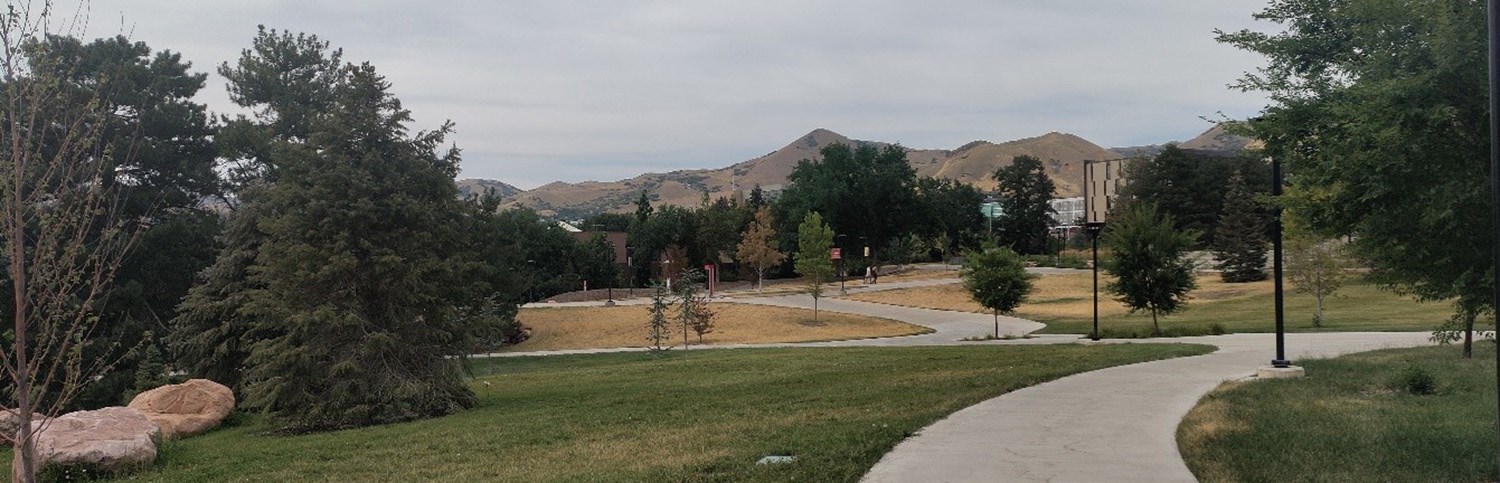 A view from the Utah University campus.