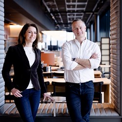 Photo of Isabella Müller-Hansen and Henrik Müller-Hansen. Photo: Siv Dolmen