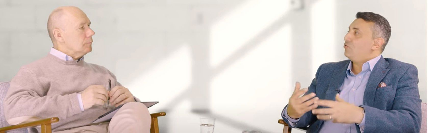 Professors Tor W. Andreassen and Mohamed Zaki in conversation