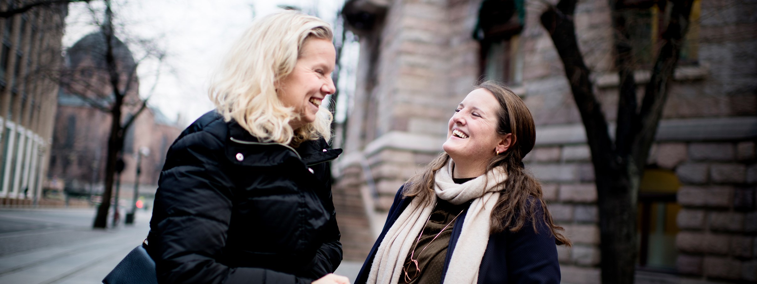 Anita Huun and her student friend Marte Røst Veflingstad.