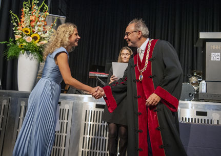 Rektor Helge Thorbjørnsen Milla Hauge 