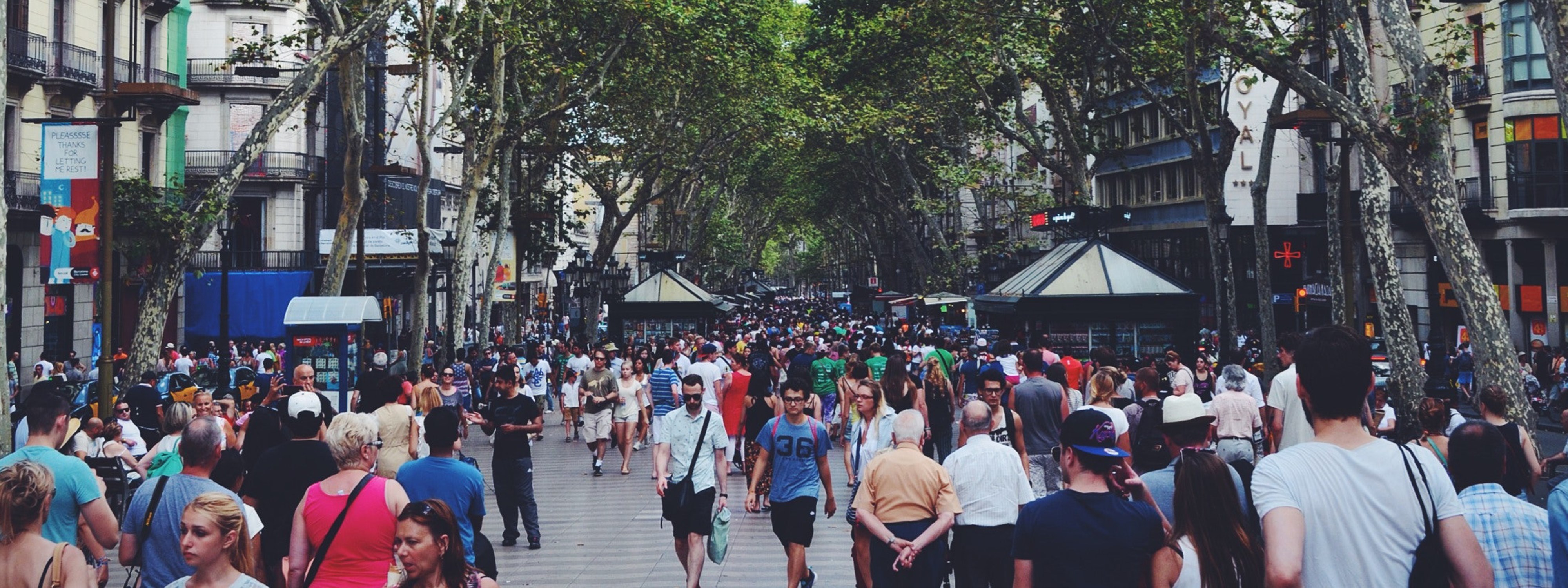 People walking in the street