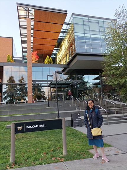 Aruna Divya Tatavarthy at Foster School of Business in Seattle.