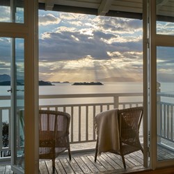 Looking out from at balcony at Solstrand (Photo: Solstrand Hotel & Bad/Montag)