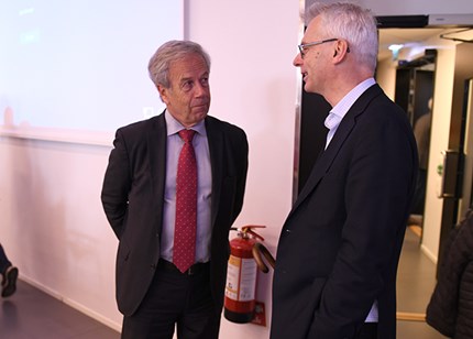 Øystein Olsen og Øystein Thøgersen. Foto: Hallvard Lyssand