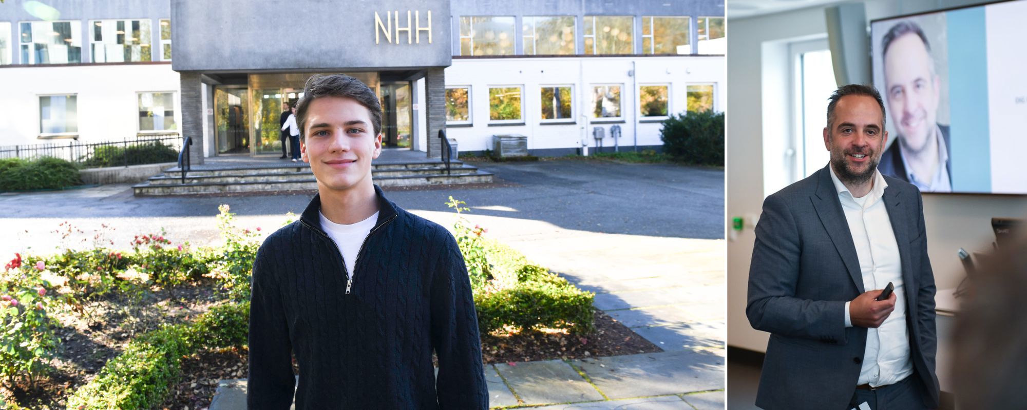 Professor Bram Timmermans mener Daniel Timmermans har gjort et smart valg med å starte gründerkarrieren tidlig. Foto: Bjørn Egil Halvorsen / Ingunn Maarnes-Gjærde