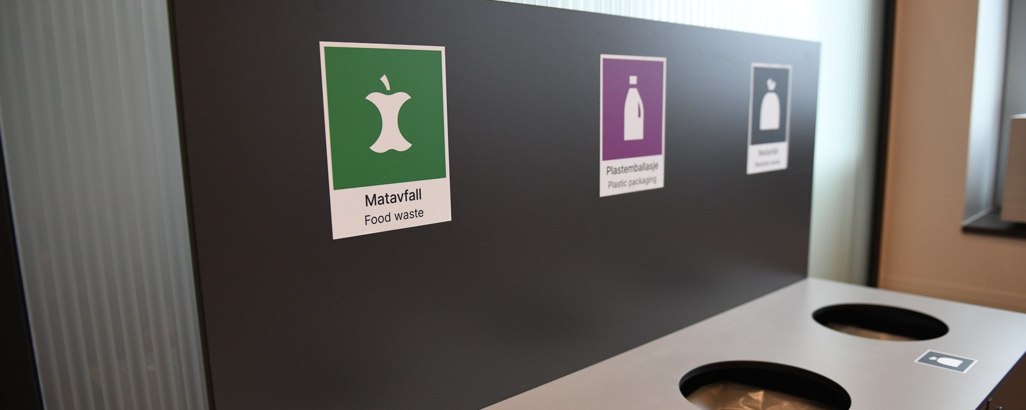 recycling bins