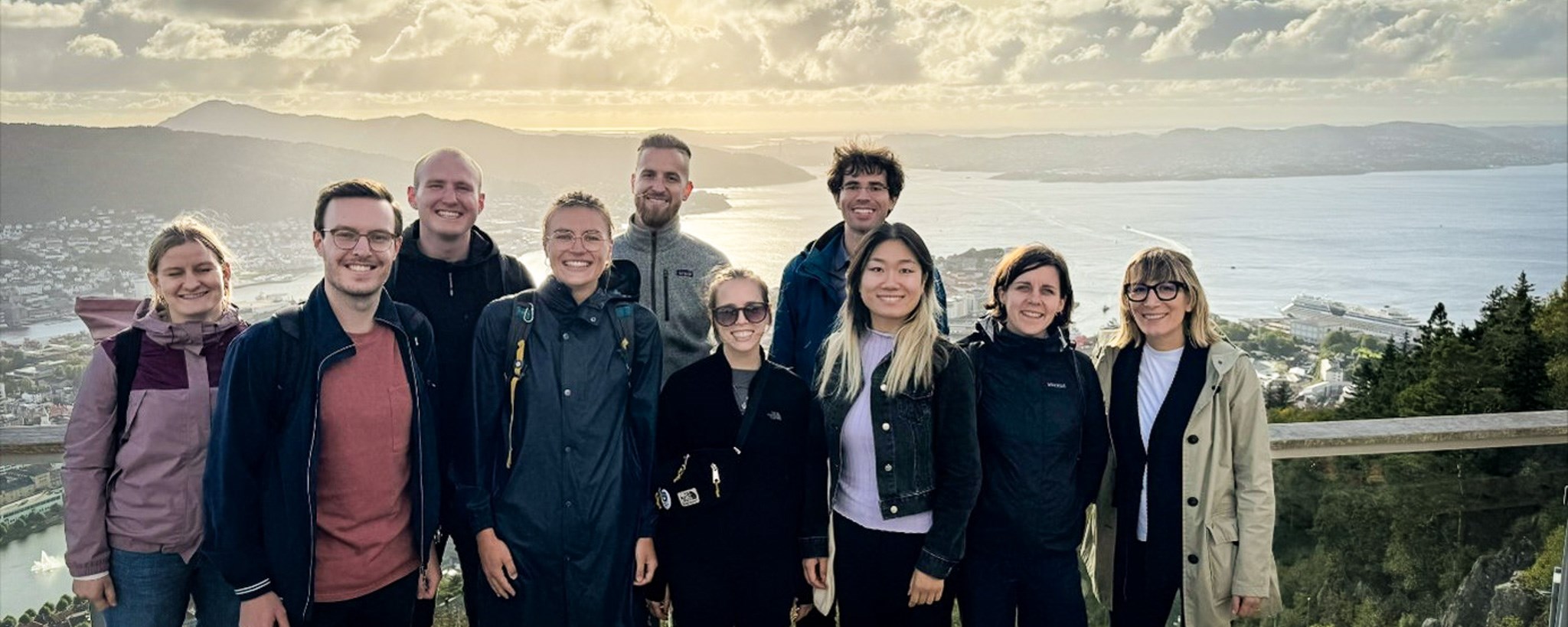 Group photo on Fløyen
