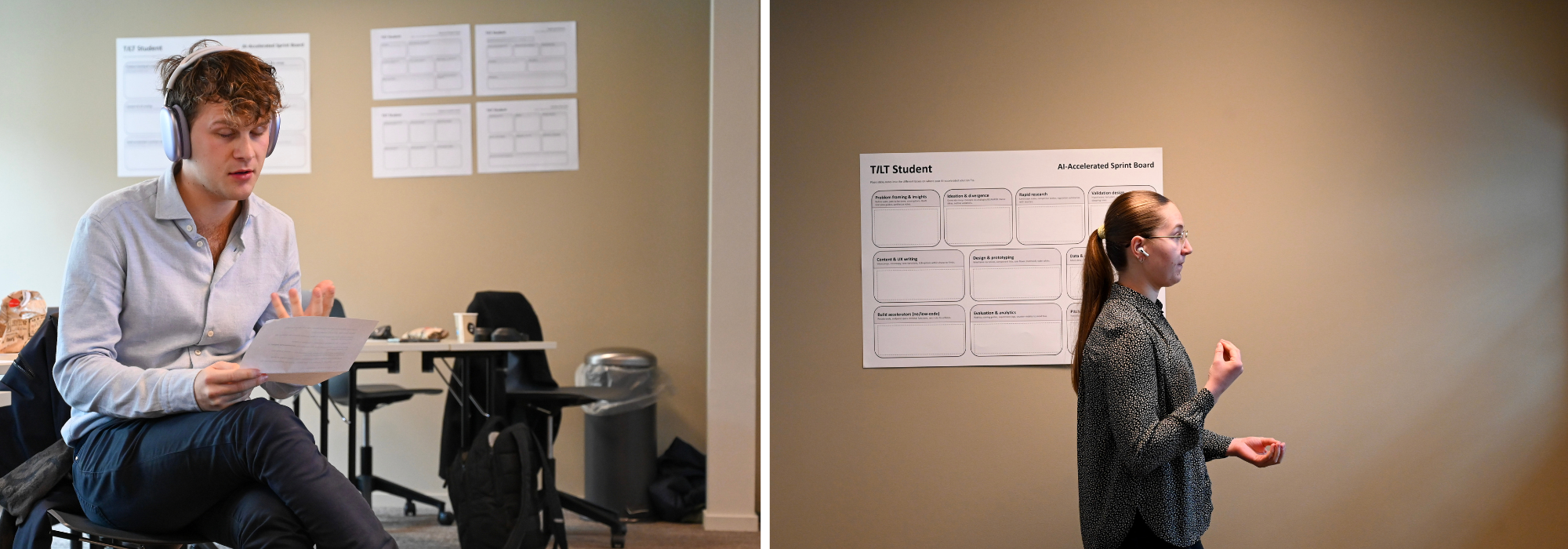 Andreas Røstad og Helga Mjøs - NHH-studenter