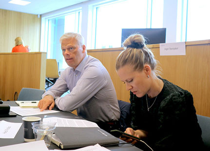 Atle Knudsen og Heidi Finskas. Foto: Ove Sjøstrøm