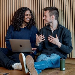 Picture of Shania Marcella Kalpee and Dennis Florian Laeufer. Photo: Helge Skodvin 