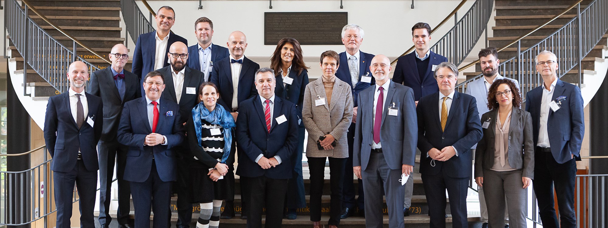 Photo of board members in ENGAGE.EU. Photo:  University of Mannheim