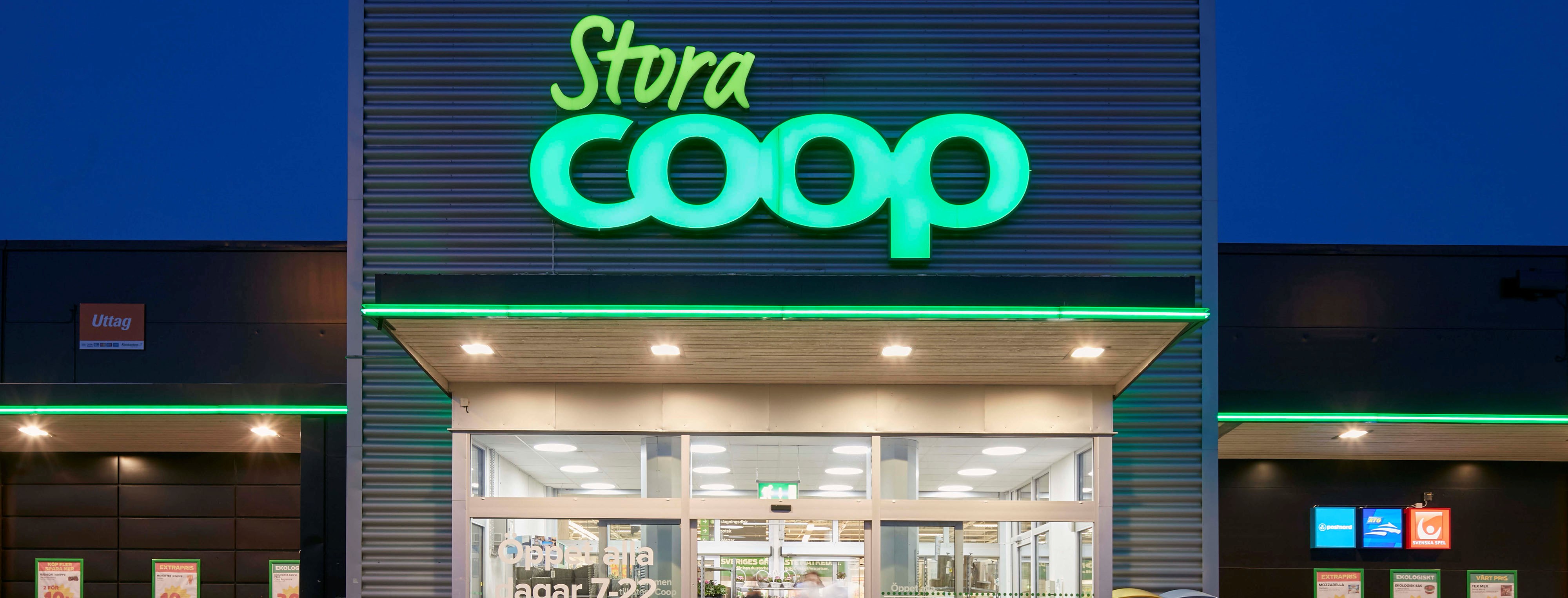 Coop store front. Photo: Coop