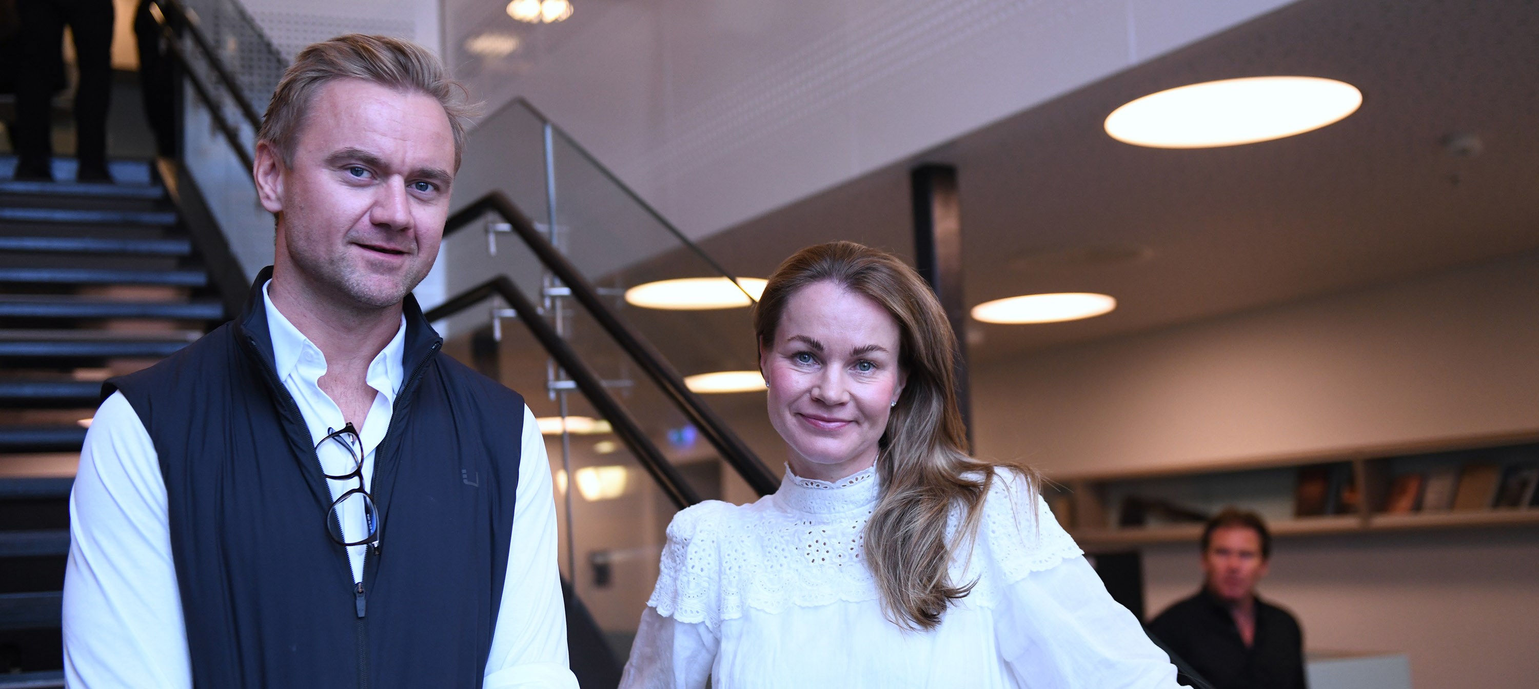Amund Brandsrud og Cecilie Sørum Eriksen. Foto: Ove Sjøstrøm