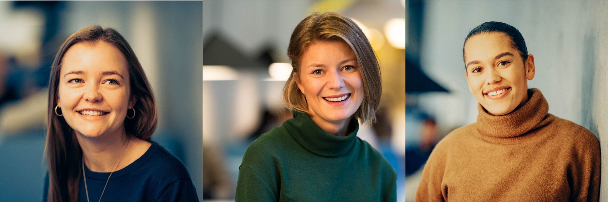 Lisa Naustdal, Inger Mirjam Madland og Sara Sørensen Moh. Foto: Magnus Skrede