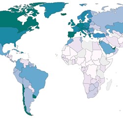 I lavinntektsland er det bare 1,1 prosent av befolkningen som er vaksinert, ifølge OECD, og på verdenskartet over andelen som er vaksinert, er det særlig de afrikanske landene som skiller seg negativt ut