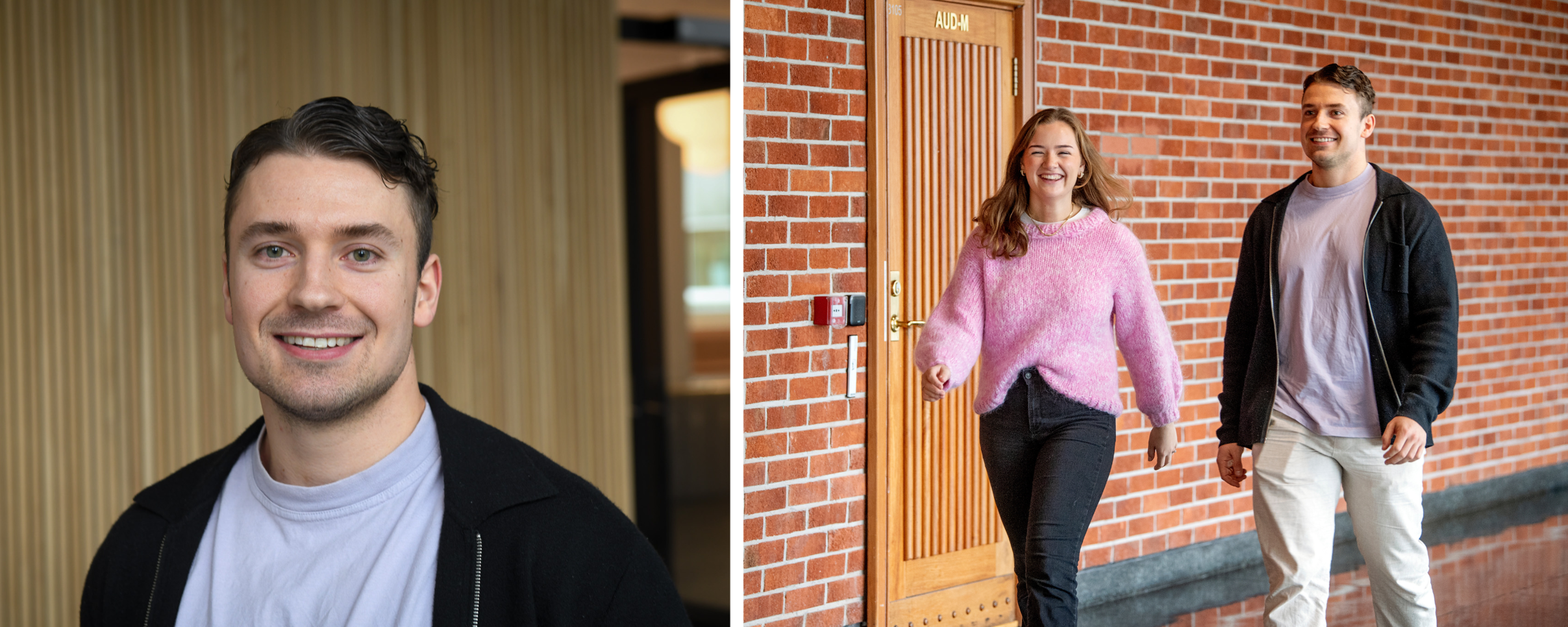 Bilde av Sondre Jensen Øverli og Marte Elisabeth Møvik. Foto: Helge Skodvin