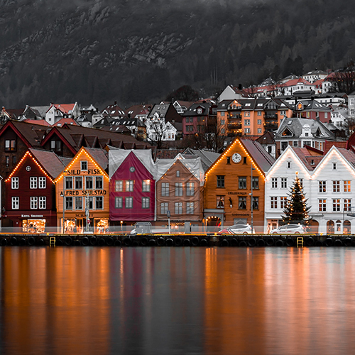 Bilde av Bryggen i Bergen.