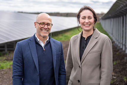 CEOs Warren Campbell from Alight and Simone Margulis from Axfood. Photo: Elin Andersson/Alight press photo