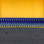 A row of shopping carts. Photo: Unsplash