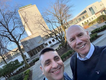 Mohamed Zaki and DIG professor Tor W. Andreassen