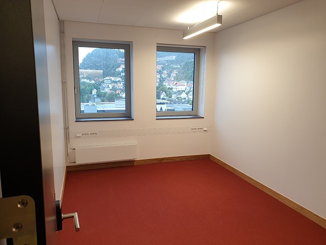 North-facing office in the main building. All north-facing offices have two windows.