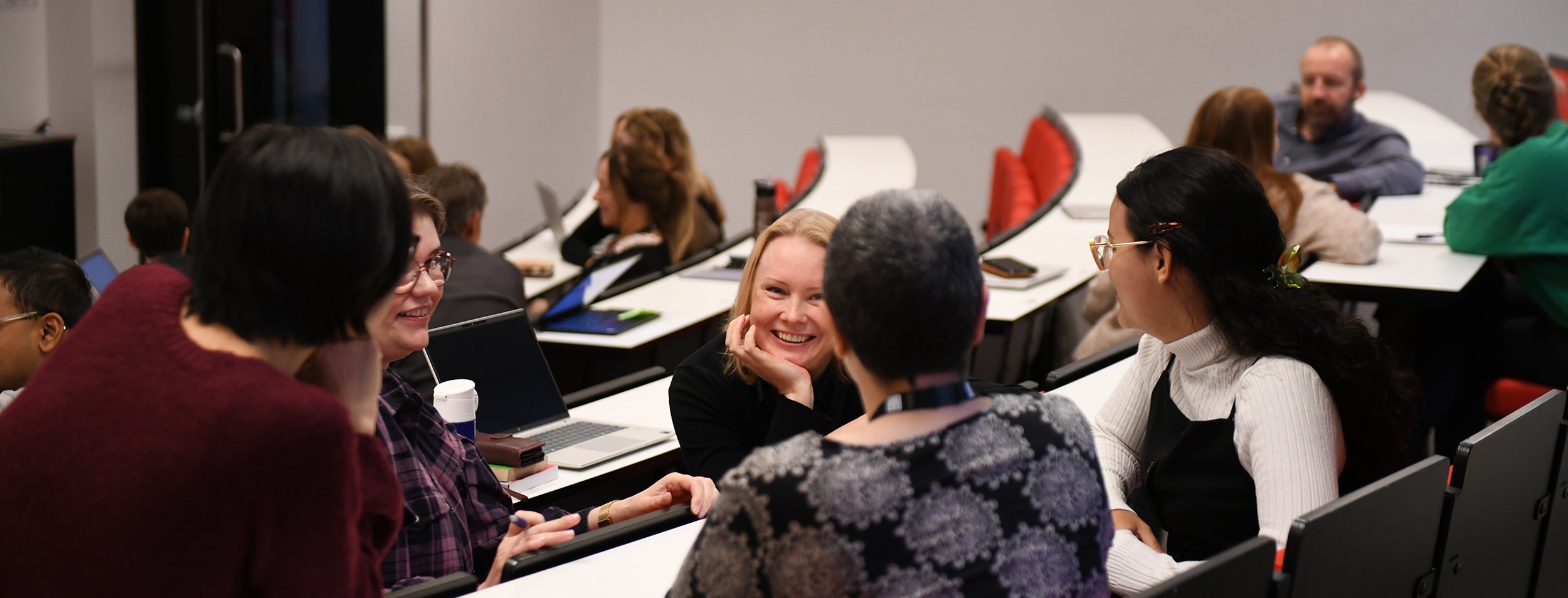 Workshop participants in mid-discussion.