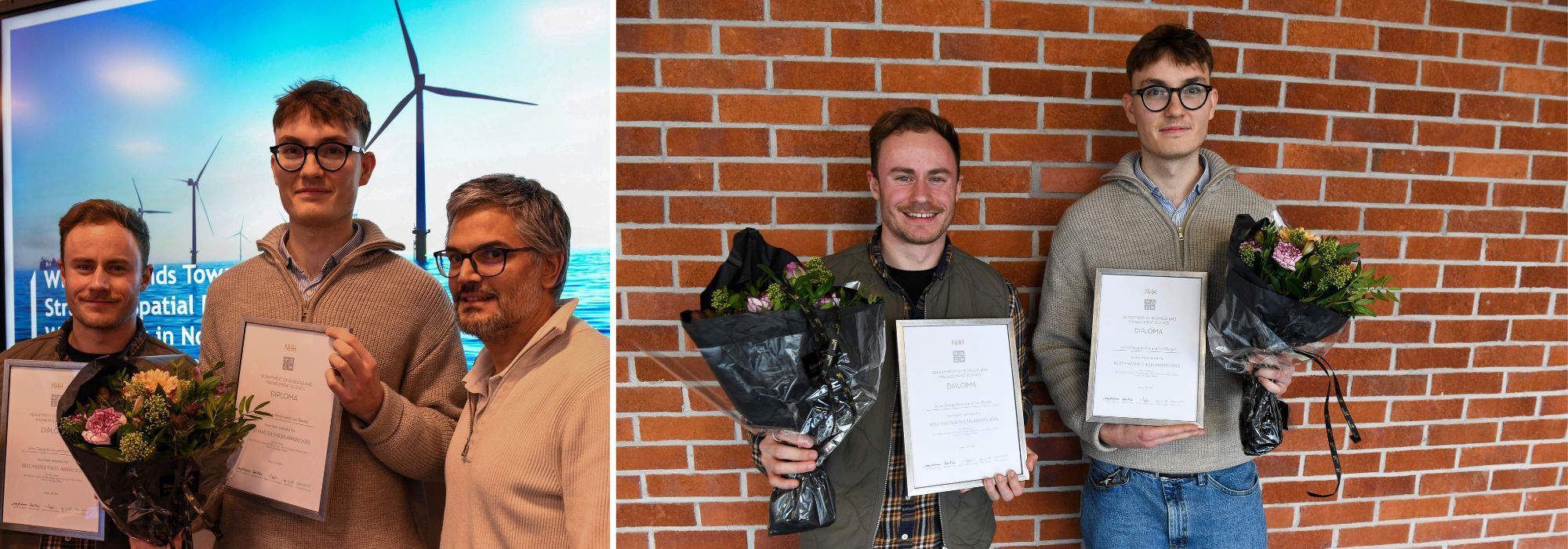 Luis Bendel, Julius Ahrens og Julio  Goez