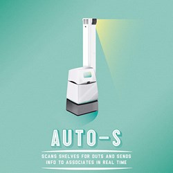 Auto-S scanning robot. Illustration: Walmart press photo