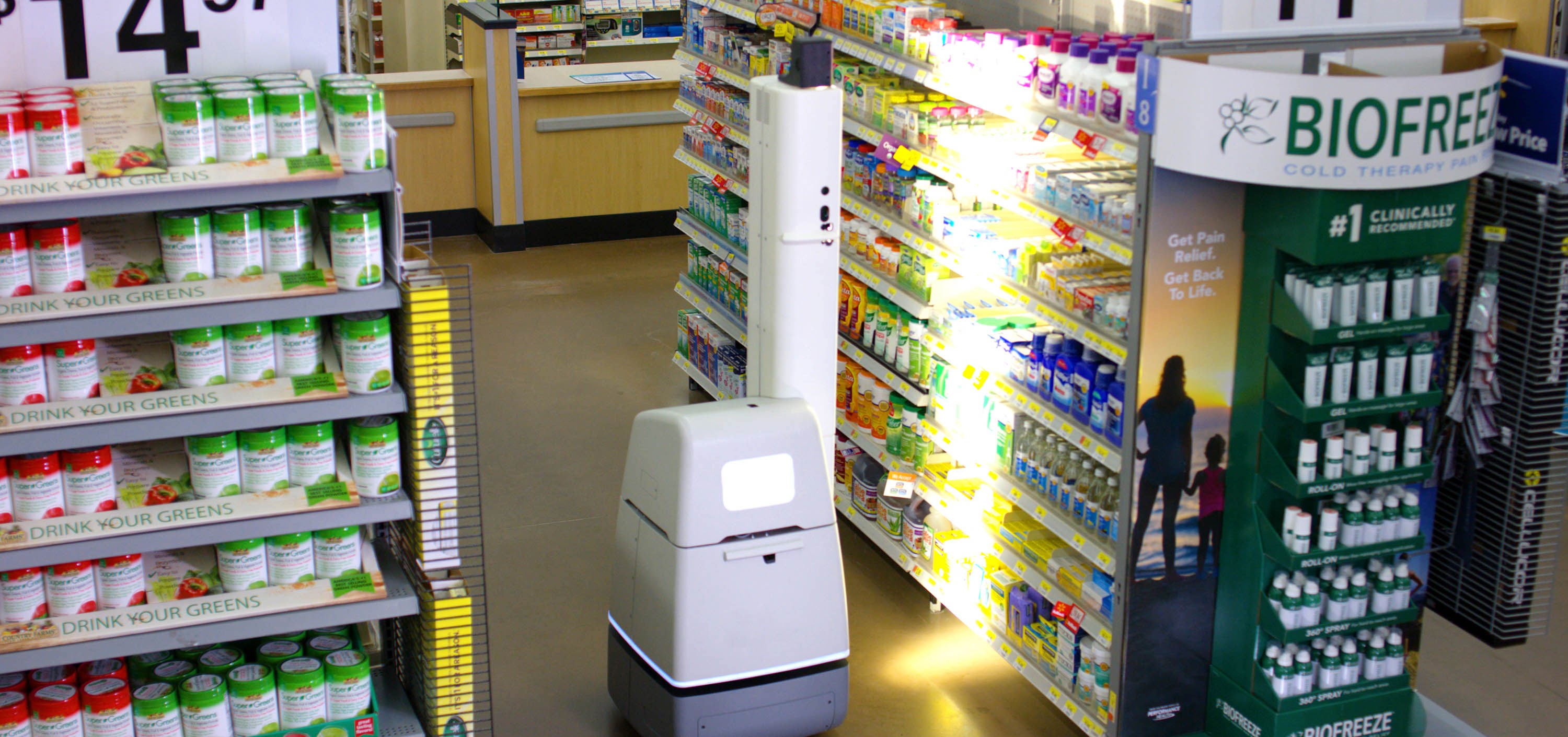 Auto-S scanning robot. Photo: Walmart press photo