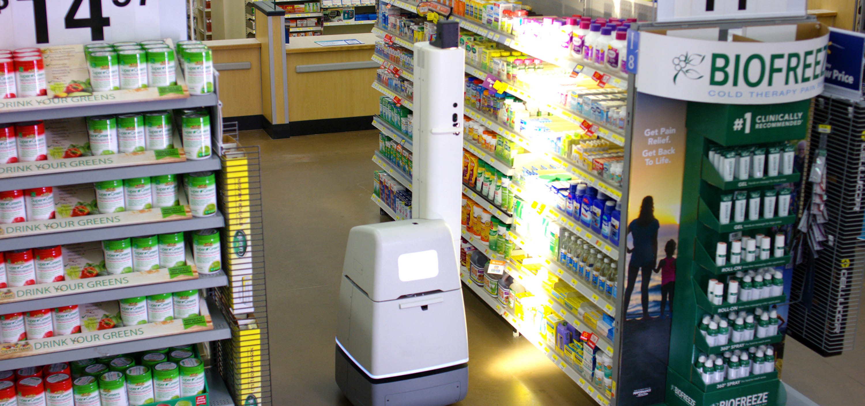 Auto-S scanning robot. Photo: Walmart press photo