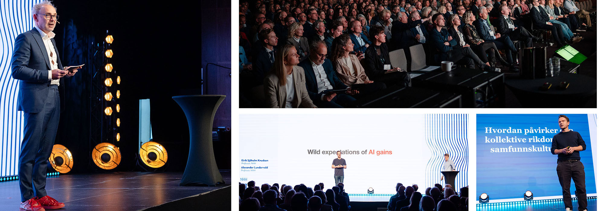 Collage of photos from the conference