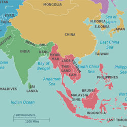 Map of Asia