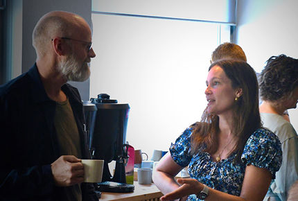 Christina Sundli-Härdig og Dag Finne. Foto: Ove Sjøstrøm.