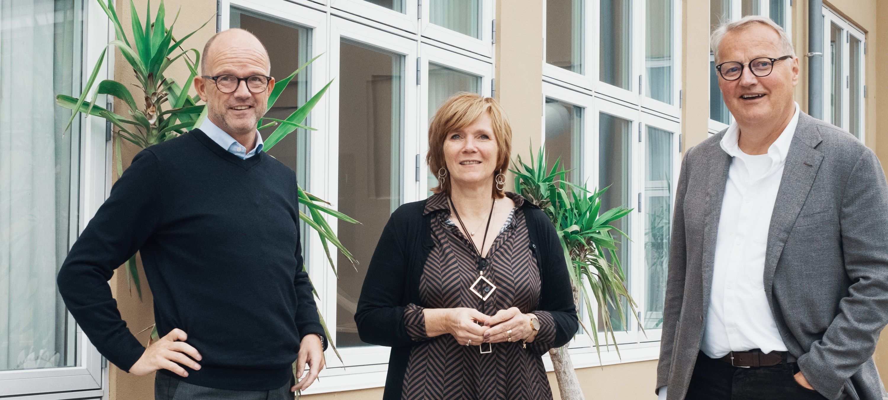 NHO-sjef Ole Erik Almlid, Christine Meyer og Rune Bjerke. Foto: byAksel