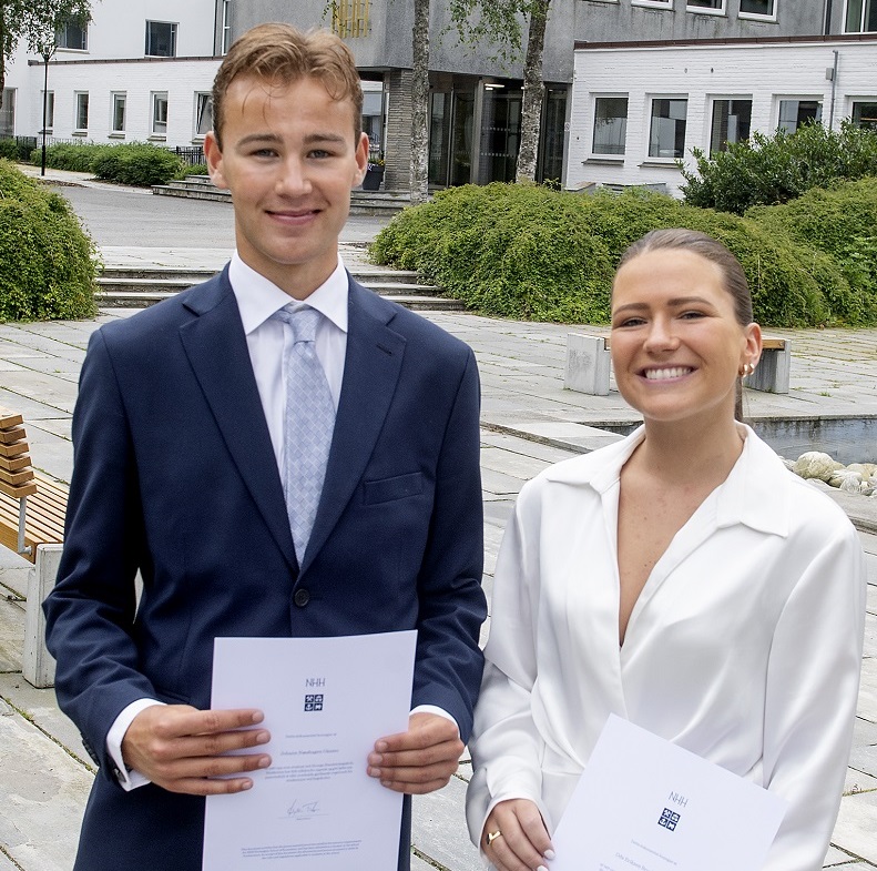 Oda Eriksen Brockstedt Olsen fra Nøtterøy og Johann Næshagen Oksmo 