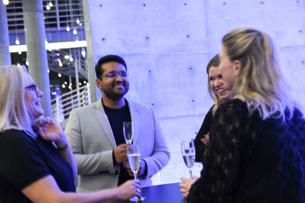 Employees from SOL mingling