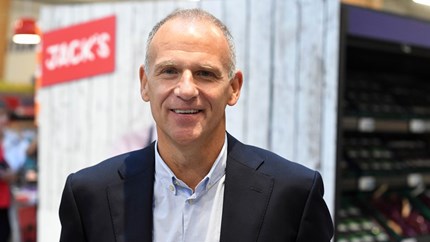 Tesco's chief executive, known as 'Drastic' Dave Lewis, inside the Jack's store in Chatteris. Photo: Andrew Parsons