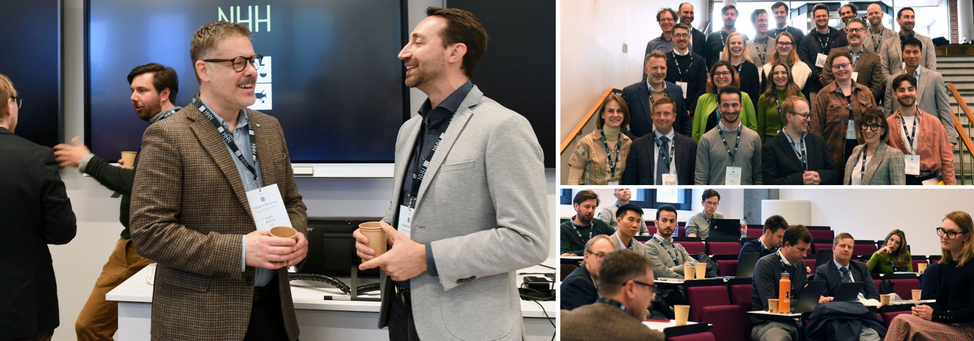 Karl Berlin (CORIT Advisory) and Associate Professor Arthur Stenzel, Department of Accounting, Auditing and Law, NHH. 