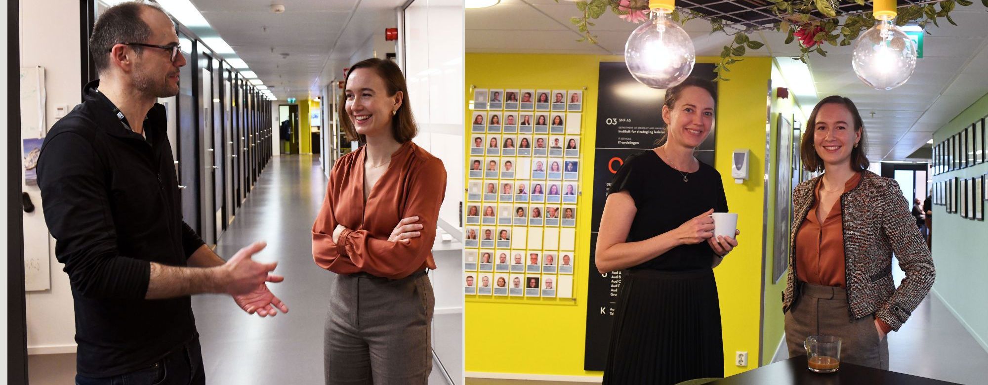 Tove Forsbacka og kollegene Richard Foltyn og Jonna Olsson, begge førsteamanuenser ved Institutt for samfunnsøkonomi. 