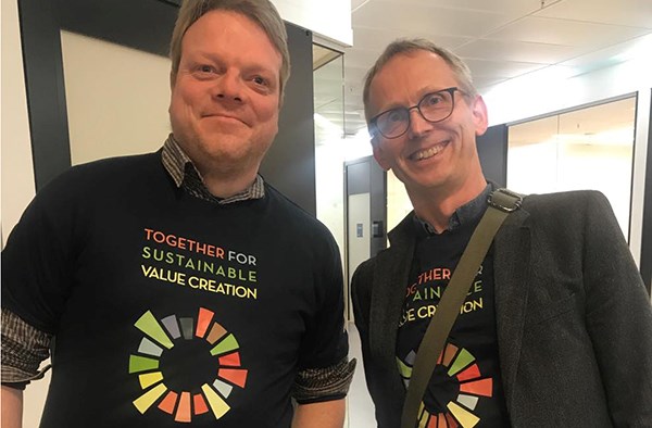 Kjell Fadnes og Endre Bjørndal finner tonen.